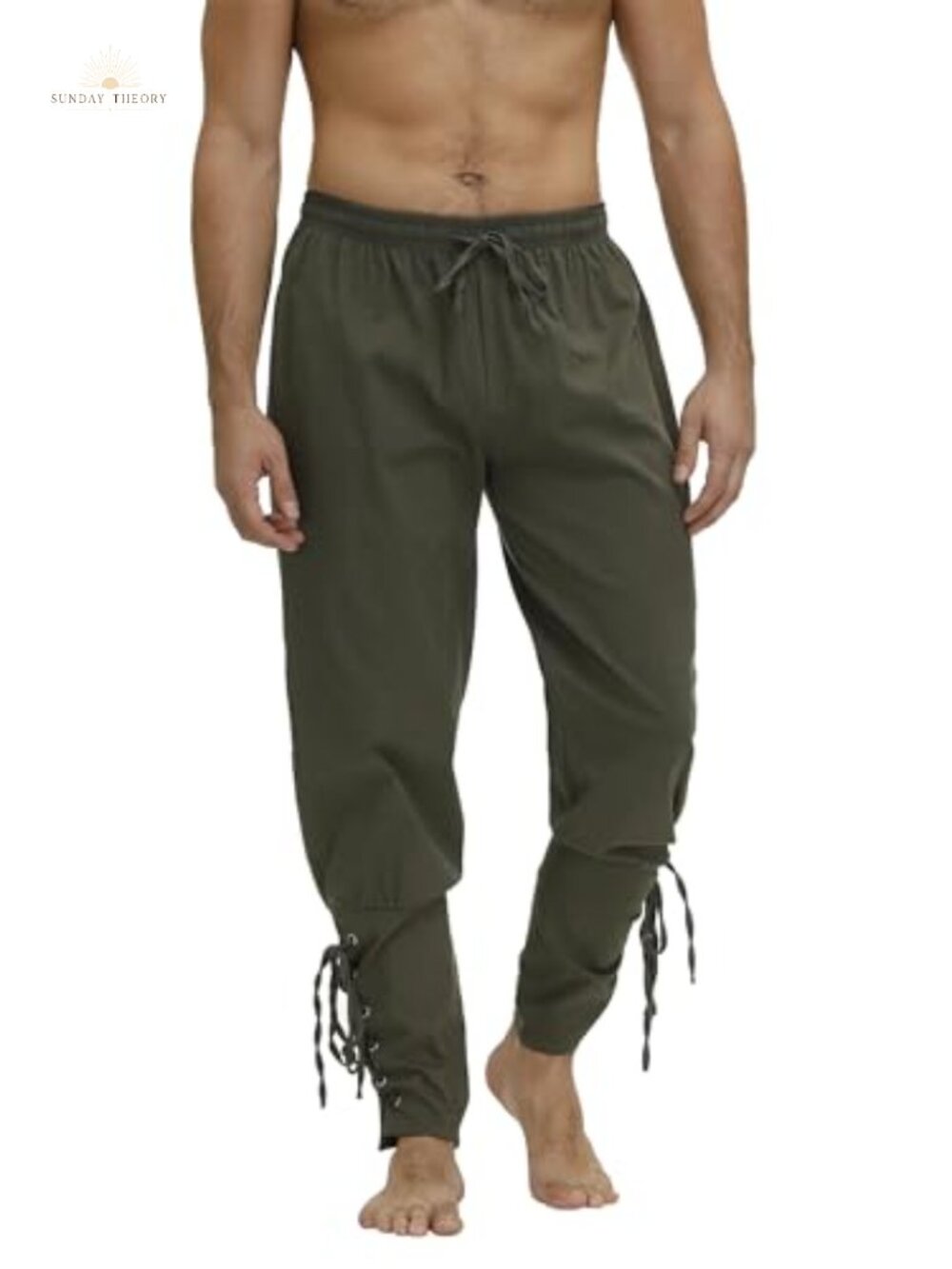 Men's Viking Pirate Renaissance Costume Pants Polyester Spandex